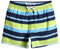 MaaMgic Badehose Jungen Sommer Badeshorts Schnelltrocknend Boardshorts mit Netzfutter Taschen und Verstellbarem Tunnelzug Urlaub Shorts Gestreift Blau Grün,3 Jahre