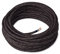Amarcords - Cavo elettrico tessile colore CANVAS GRIGIO SCURO tondo lino 5 metri con messa a terra 3x075mm - Filo rivestito in tessuto colorato vintage per lampade lampadari applique e abat jour.