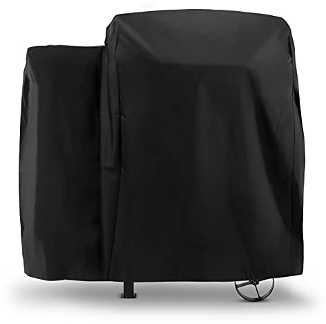 Arcedo Holz-Pellet-Grillabdeckung für Pit Boss 700FB, robust, wasserdicht, für Smoker-Grill, Allwetterschutz, Grillabdeckung, Schwarz