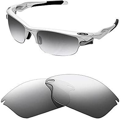 Verres de rechange polarisés pour lunettes de soleil Oakley Fast Jacket, titane
