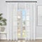 Topfinel Gardinen Wohnzimmer Weiss Vorhänge Kräuselband Vorhänge Leinenoptik 2-Set 150x200 cm Balkontür Gardine Halbtransparent Vorhang Schlafzimmer