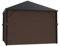 Ersatz-Pavillon-Vorhänge, 4 Paneele mit Reißverschluss für Garten, Terrasse, Hof, 3 x 30 cm, Braun