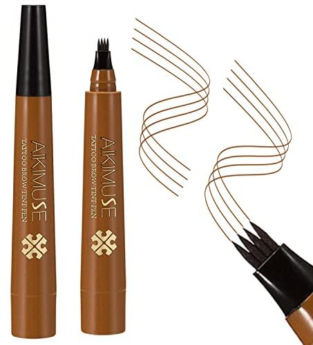 Boobeen Eyebrow Tattoo Pen – Microblading Augenbrauenstift – Wischfester Augenbrauenstift – Wasserfest, langlebig, natürlich aussehend – Erzeugt mühelos natürlich aussehende Augenbrauen