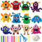 CHSEROK Filz Monster, Bastelset Filz Kinder, Nähset Monster, Diy Art Craft Kits, Weich und Süß, für Kinder ab 4 Jahren, Anfänger