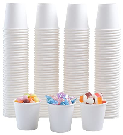Lamosi 3 oz Paper Cups 300 Pack, 3oz Disposable Bathroom Cups, Small Mouthwash Cups, Paper Espresso Cups, Mini Paper Cups for Travel, Party, Picnics, Home