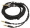Cable de Audio para Auriculares, 8 Núcleos Equilibrados de 4,4 Mm a Doble Cable de Audio Auxiliar Chapado en Plata de 3,5 Mm para MDR Z7 Z1R, para Teloon D7100 D7200 D600 D9200, para Beyerdynamic T1 T