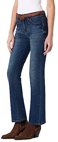 WallFlower Damen Legendäre Slim Bootcut Mid-Rise Gürtel Insta Stretch Juniors (Standard und Plus) Jeans, Sommer, 37