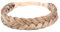 Gledola 2 Stränge geflochtene Zöpfe Stirnband geflochtene synthetische Haar elastische Stretch, Haar Zubehör für Frauen, Mädchen (Goldblonde)