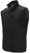 Willit Men's Softshell Gilet Windproof Fleece Lined Vest Golf Hiking Sleeveless Outerwear Jacket Zipped Pockets Black L