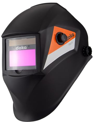 DOKA PRO5 Schweißhelm 93x43 mm, Externer Regulator, Automatischer Verdunkelung, Optischen Klarheit 1/1/1/2, Schweißmaske für TIG MIG ARC