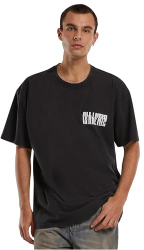 MERCHCODE Herren NAS Stillmatic Acid Washed Oversize Tee