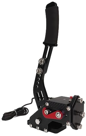 gernie USB-Handbremse, 64-Bit-PC-Handbrems-Hallsensor für Rennspiele, PC-USB-Handbremse für Logitech G27 G25 G29 G920 T500 FANATECOSW DIRT RALLY, Thrustmaster T300RS T300, für PS5 (BLACK)