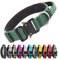 TSPRO Premium Hundehalsband mit Griff Dickes Verstellbares Taktisches Hundehalsband Schwere Ausführung Schnellverschluss Metallschnalle für Mittelgroße bis Große Hunde (M- Grün)