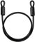 GUNGY Cavo Antifurto per Biciclette Cavo di Sicurezza Bici in acciaio 1M di Lunghezza 8mm Spessore con Rivestimento in PVC per Lucchetti Lucchetto a U o Disco Nero
