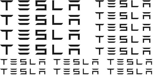 Generisch Fit for Tesla Bremssattel Aufkleber auf Abziehbilder (schwarz)
