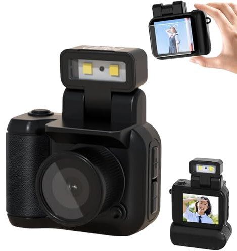 Retro Snap Camera, Retro Snap Mini Video Camera, with Led Flash Light, Retro Snap Mini Camera, Retro Snap Digital Camera, 1080p Hd Mini Camera for Vlogging Life Recording