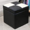 Ottomane aus Kunstleder, mit Scharnier, Organizer-Box, Einzelsitz (30,5 x 30,5 x 33 cm)