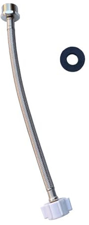 CHOMLEY 12 Toilet Connector Hose, Toilet Supply Hose Extension Compatible with TOTO Series Washlet Toilet 7/8 Female to 7/8 Male Prevent Leaking of Bidet Sprayer T Adapter Connection to Toilet Tank