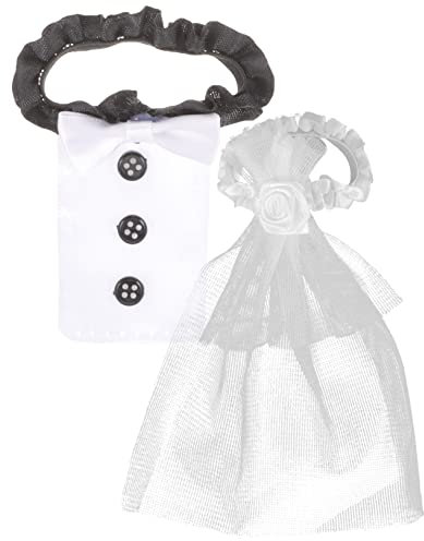 POPETPOP 1Ensemble Couvre Verres à Vin Pour Mariages De Accessoires De Décoration Élégants Pour Célébrations Nuptiales De Bouteille De Vin Style