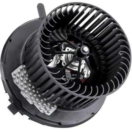 DOCAS Moteur de ventilateur,Pulseur d'air habitacle + régulateur 1K1820015 1K1820015A compatible avec Audi A3 8P Q3 Seat Skoda VW Golf 5 6 PASSAT 3C2 3C5