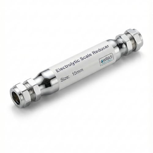 LavaTherm Electrolytic Scale Reducer 15 mm – WRAS Approved Limescale Inhibitor & Water Conditioner for Whole House Boiler Protection, Hard Water Treatment, Energy Saving & Limescale Reduction