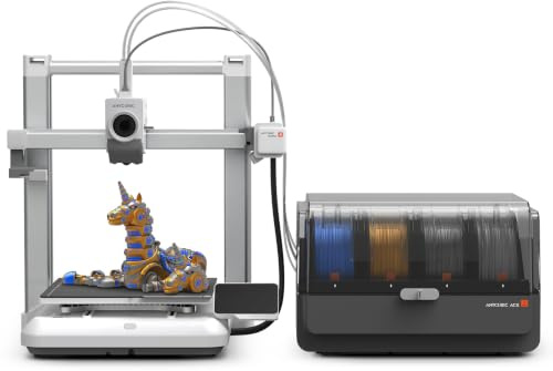Anycubic Kobra 4 Combo Impresora 3D Multicolor Compatible con 4-8 Colores | Equipada con Ace 2 Pro, Gran Volumen de Impresión de 260x260x260mm³ y con Nivelación Automática para Aficionados.