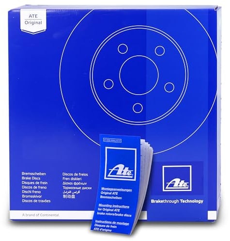 ATE 2x Bremsscheibe 24.0128-0186.1 belüftet | Kompatibel mit: LEXUS RX