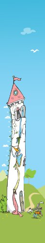 Wandpiraten 4260284290399 Tapete Messlatte Prinzessin 46.5 x 250 cm