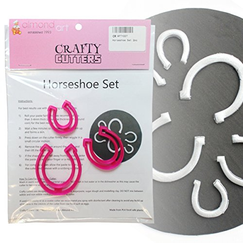 Horseshoe Cutter Set - 3pc - Cake Decoration & Cupcake Topper Cutters