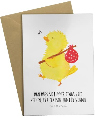 Mr. & Mrs. Panda Klappkarte Küken Wander - Geschenk, Grußkarte, Zeit, weihnachtskarten, Ei, Glückwunschkarte, Wunder, einladungskarten, hochzeitskarten, Ostern, Frohe, Liebe Grüße, glückwunschkarten