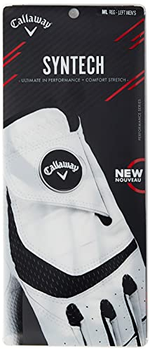 Callaway Golf Herren Syntech Handschuh, Extra Large, Weiß