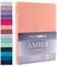 DecoKing Fitted Sheet Single 100% Combed Cotton Soft Jersey Bed Sheet 80x200-90x200 cm Salmon Amber