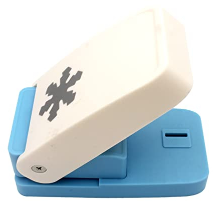 Kucaa Handgemachter Stanzer für Scrapbooking 38 mm Größe Craft-Hebelstanze Mini Phantasie Locher(Schneeflocke)