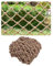 bandezid Hanfseil-Dekonetze, Seil, Jute, Webenetz, rutschfest, Hanfnetz, Pflanzenklettern, dekoratives Netz, Klettergerüstnetz für Kinder, Durchmesser 4 mm, Maschenweite 10 cm, Hanfseil, 1 x 1 m