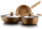 WIQUYBML Juego de cacerolas - 3 Piezas - Sartén Gourmet de Cocina con Tapas de Vidrio Templado y Asas Resistentes al Calor, Olla de 24 cm, sartén de 24 cm, Wok de 32 cm, fácil de Limpiar, se Puede us