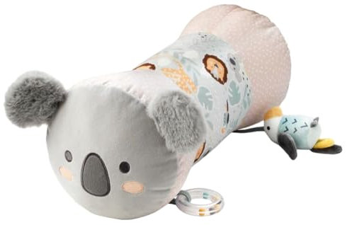 Nuby Tummy Time Animal Adventures Kissen – Bauchzeit – sensorisches Spielzeug – sicherer Spiegel für Babys – Plüsch – ab Geburt