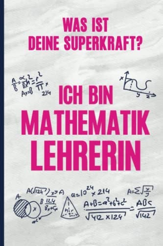 Mathe Lehrerin Geschenk: Lustiges Notizbuch A5 gepunktet für die beste Mathelehrerin die Geschenkidee zum Geburtstag das Lehrernotizbuch ein praktischer Lehrer Notizblock für die Lehrertasche