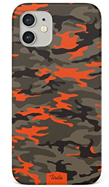 Tirita Phone Case Compatible with iPhone 13, Hard Cover Snap-On [06 - Neon Orange]