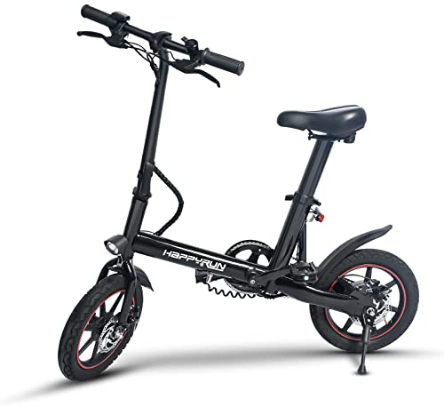 SHIZHUNIAO 14'' Bicicleta Electrica Plegable, Bici Electrica con Batería Extraíble de 36V 10.4Ah/6Ah, Welocidad Máxima 25 km/h Bici Electrica, Alcance hasta 30-45 km, Ebike Hombres Mujeres
