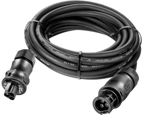 Avoltik Anschlusskabel für Balkonkraftwerk I 10 m I Solarkabel mit Wieland Steckverbinder & Betteri Buchse I TÜV-geprüftes Photovoltaik-Kabel I Betteri BC01 auf Schuko Male I Wechselrichter Kabel