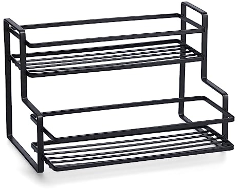 Zeller 27428 Regal, Metall, schwarz, ca. 26 x 20 x 17cm