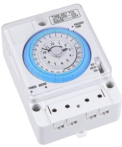 POPETPOP Temporizador De 12 Voltios Manual De Temporizador De Cocina Temporizador Eléctrico Cronómetro Mecánico Temporizadores Temporizador Preciso Temporizador De Luz Arena Pesado
