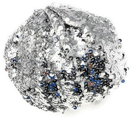 Cadoline Bonnet à clapet en Polyester à Paillettes élastiques Multicolores pour Femmes Bonnet de 23cm de diamètre