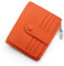 REETEE Porte Carte de Crédit Cuir Véritable Homme Femme RFID Blocage Portefeuille Cuir Petit Porte Carte Slim avec Poche à Monnaie, Porte Feuille avec 14 Emplacements et Petit Porte Monnaie (Orange)