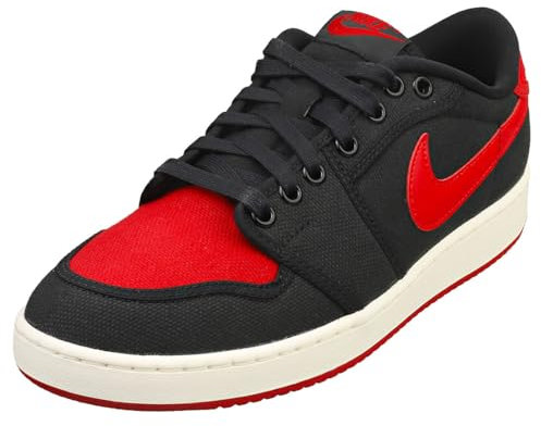 Herren Nike AJKO 1 Low Black/Varsity Red-Sail (DX4981 006), Schwarz/Varsity Red-Sail, 41 EU