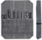Rolltasche für Köche mit 7 Fächern,Tragbare Koch Messer Tasche,Messer Case Lagerung,Messertasche Kochmesser Rolltasche,Gewachstes Canvas Messer-Rolltasche,Multifunktionale Werkzeugrolltasche (grau)