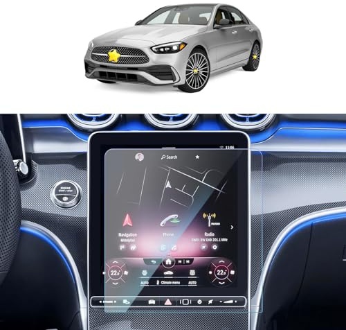 SKTU Displayschutzfolie kompatibel mit Mercedes Benz C-Klasse W206 / GLC X254 Navigation Schutzfolie aus Tempered Glas 11,9 Zoll