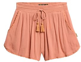 Superdry Damen Beach Shorts Wüstensand 38