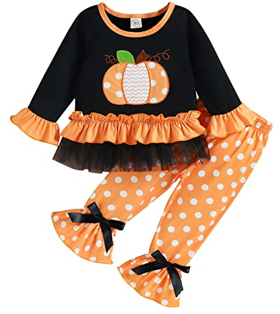 Halloween Kostüm - Halloween Kostüm Karneval für Pumpkin Cosplay Strampler Set Strampler Kleidung Set Halloween Kürbis Kostüm Kleinkind Halloween Dress Up