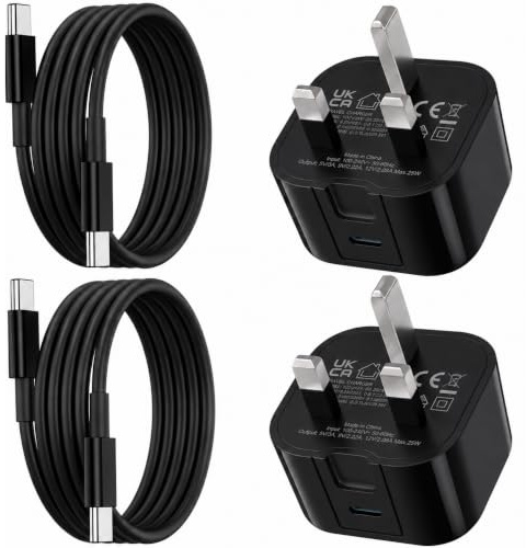 20W Charger For iPad 11th Generation 2025-2024/Air 11 Inch 2026-2025-2024 | 2024/Air 13 Inch 2026-2025-2024, USB C Charger Plug With Type C Charger Cable Fast PD Adapter Mains UK Wall Charger